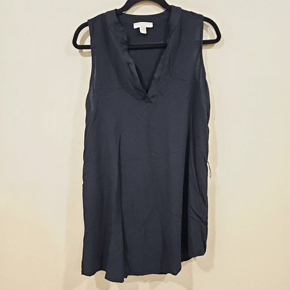 Final Touch Women’s Casual Sleeveless Black Dress Size Large Made In USA Rayon